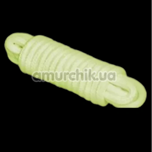Набор Whipsmart Glow In The Dark 4 Pc Strap-On Set With Eye Mask & Rope, светящийся в темноте