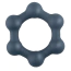 Ерекційне кільце для члена Boners Hexagon Cock Ring, синє - Фото №1