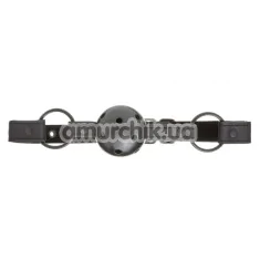 Кляп DS Fetish S&M Gag Plastic, чорний - Фото №1