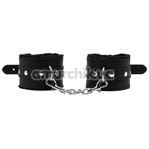 Фиксаторы для рук DS Fetish Furry Hand Restraints, черные