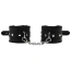 Фиксаторы для рук DS Fetish Furry Hand Restraints, черные - Фото №2