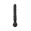 Анальный стимулятор Black Black Satin Swirly Glass Dildo - Фото №1