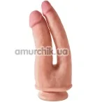 Подвійний фалоімітатор King Cock Dual Density Double Penetrator, тілесний - Фото №1
