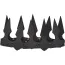 Корона Leg Avenue Faux Leather Spiked Crown, чорна - Фото №2
