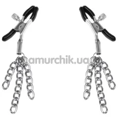 Затискачі для сосків Feral Feelings Nipple Clamps Tassels, чорні - Фото №1