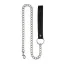 Ошейник с поводком DS Fetish Heart Collar With Leash, черный - Фото №3