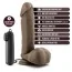 Вібратор X5+ 8 inch Gyrating Vibrating Cock, коричневий - Фото №7
