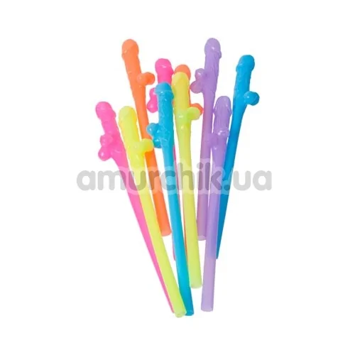 Трубочки для напоїв Dicky Sipping Straws Bunt - різнокольорові, 10 шт - Фото №1