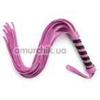 Флоггер DS Fetish Mini Flogger, черно-розовый - Фото №1