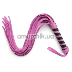 Флогер DS Fetish Mini Flogger, чорно-рожевий - Фото №1