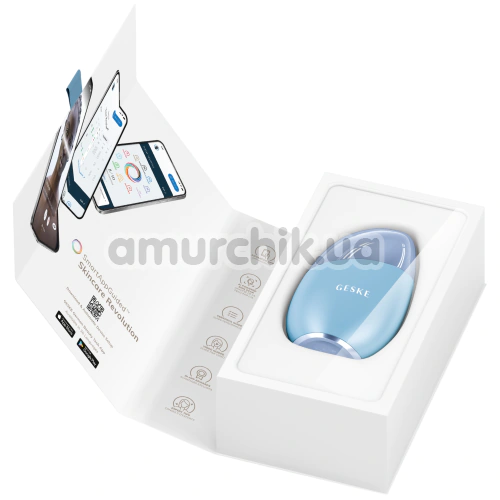 Массажер для глаз и лица Geske Cool & Warm Eye and Face Massager 7 in 1, голубой