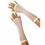 Рукавички Long Fishnet Gloves, білі