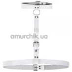 Гартер sLash Double Ring of Humiliti, білий - Фото №1