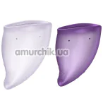 Набір з 2 менструальних чаш Fun Factory Fun Cup Explore Kit, фіолетовий - Фото №1