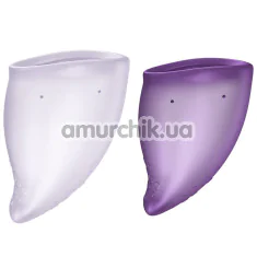 Набір з 2 менструальних чаш Fun Factory Fun Cup Explore Kit, фіолетовий - Фото №1