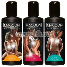 Набор массажных масел Magoon Erotic Massage, 3 x 100 мл - Фото №1
