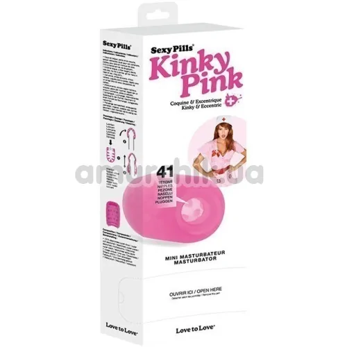 Мастурбатор Love To Love Sexy Pills Kinky Pink, розовый