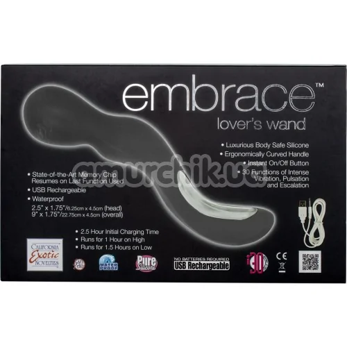 Універсальний масажер Embrace Lovers Wand, чорний