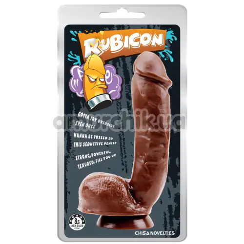 Фаллоимитатор Rubicon Thrust Her Penis 8.6, коричневый