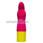 Клиторальный вибратор Passion Play Finger Silicone Mini Vibe, розовый - Фото №1