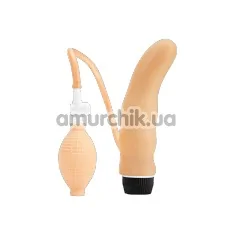 Вібратор Inflate A Vibe The Curve, тілесний - Фото №1