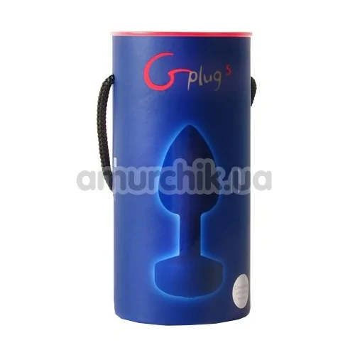 Анальна пробка з вібрацією Gplug велика, синя