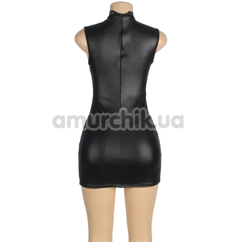 Сукня Star Night Wet Look Dress With Lace Collar, чорна