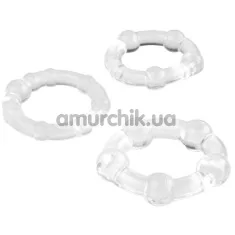 Набор из 3 эрекционных колец A-toys 769004, прозрачный - Фото №1