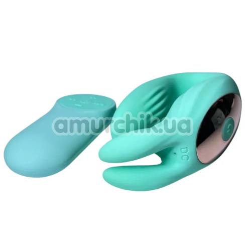 Вибратор Passion Play Rabbit Couple Vibe With Remote, бирюзвый