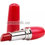 Кліторальний вібратор Vagina Lipstick Massage, червоний - Фото №1