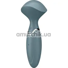 Универсальный вибромассажер Satisfyer Mini Wand-er, серый - Фото №1