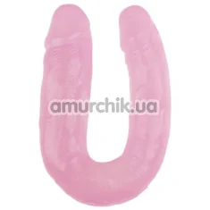 Двокінцевий фалоімітатор Hi-Rubber Born To Create Pleasure 14 Inch, рожевий - Фото №1