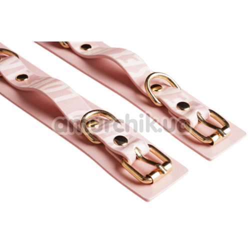 Бондажний набір з електростимуляцією Roomfun Bondage Gear With Massager, рожевий