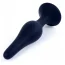 Анальна пробка Boss Series Silicone Purple Plug Small, чорна - Фото №2