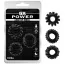 Набор из 3 эрекционных колец GK Power Gear Up Rings, черный - Фото №2