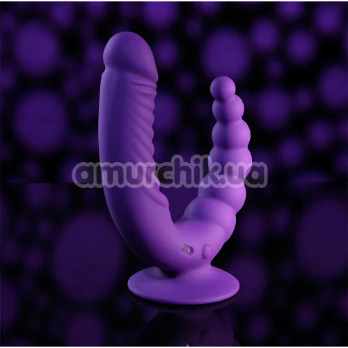 Подвійний вібратор Evolved The Rider, фіолетовий