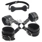 Бондажный набор Behave Luxury Fetish Fully Restrain You Lover Set, чёрный - Фото №1