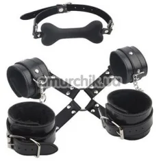 Бондажный набор Behave Luxury Fetish Fully Restrain You Lover Set, чёрный - Фото №1