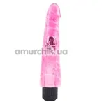 Вибратор Hi-Rubber 8.8 Inch Dildo, розовый - Фото №1