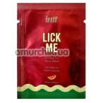 Оральний лубрикант з зігріваючим ефектом Intt Lick Me Kissable Gel Warm Effect Watermelon - кавун, 2 мл - Фото №1