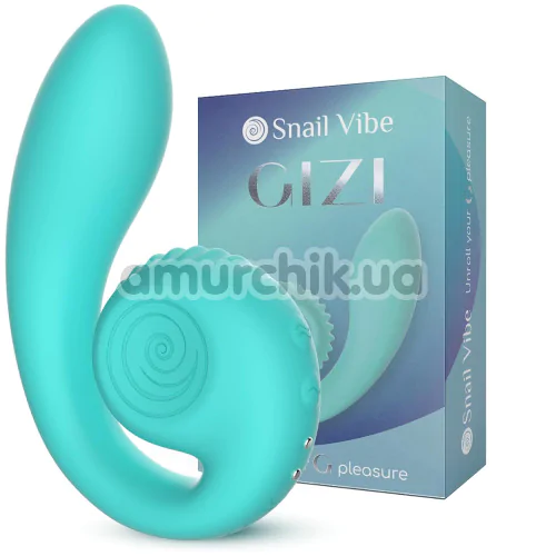 Вібратор для клітора і точки G Snail Vibe Gizi, бірюзовий
