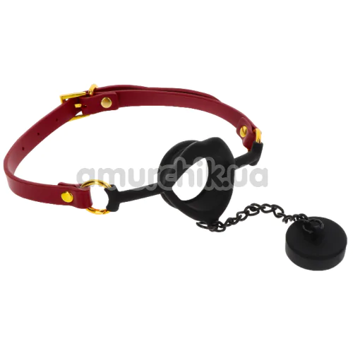 Кляп Taboom Kinky Gag with Plug, червоний - Фото №1