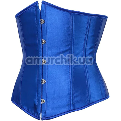 Корсет DS Fetish Vintage Satin Underbust Corset, синий