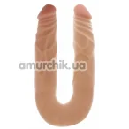 Двокінцевий фалоімітатор Get Real Double Dong 14 Inch, тілесний - Фото №1