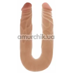 Двокінцевий фалоімітатор Get Real Double Dong 14 Inch, тілесний - Фото №1
