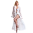 Пеньюар Star Night Negligee Long Sleeve Robe, белый - Фото №1