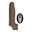Насадка на пенис с вибрацией Shaft Vibrating Sheath Model F Size 2, коричневая - Фото №1