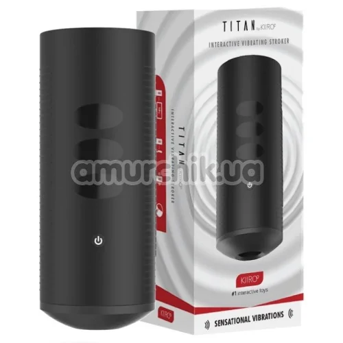 Інтерактивний мастурбатор з вібрацією Kiiroo Titan, чорний