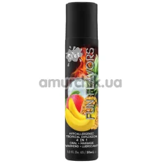 Массажно-оральный лубрикант с согревающим эффектом Wet Fun Flavors 4-in-1 Tropical Explosion, 30 мл - Фото №1