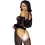 Комплект Leg Avenue Lace Lingerie Set, черный: топ + трусики-стринги + колготки - Фото №4